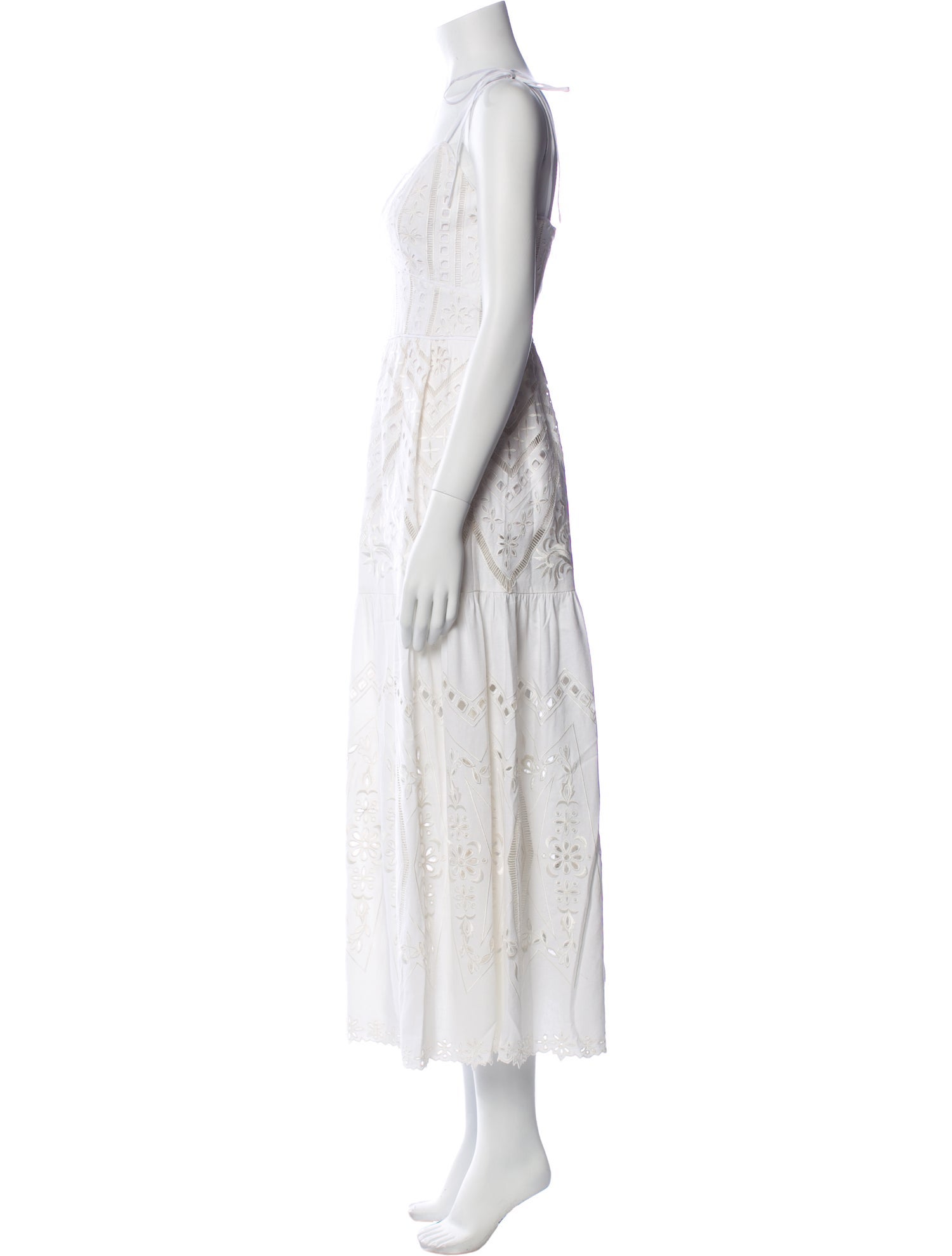 Christy Lynn Square Neckline Midi Length Dress