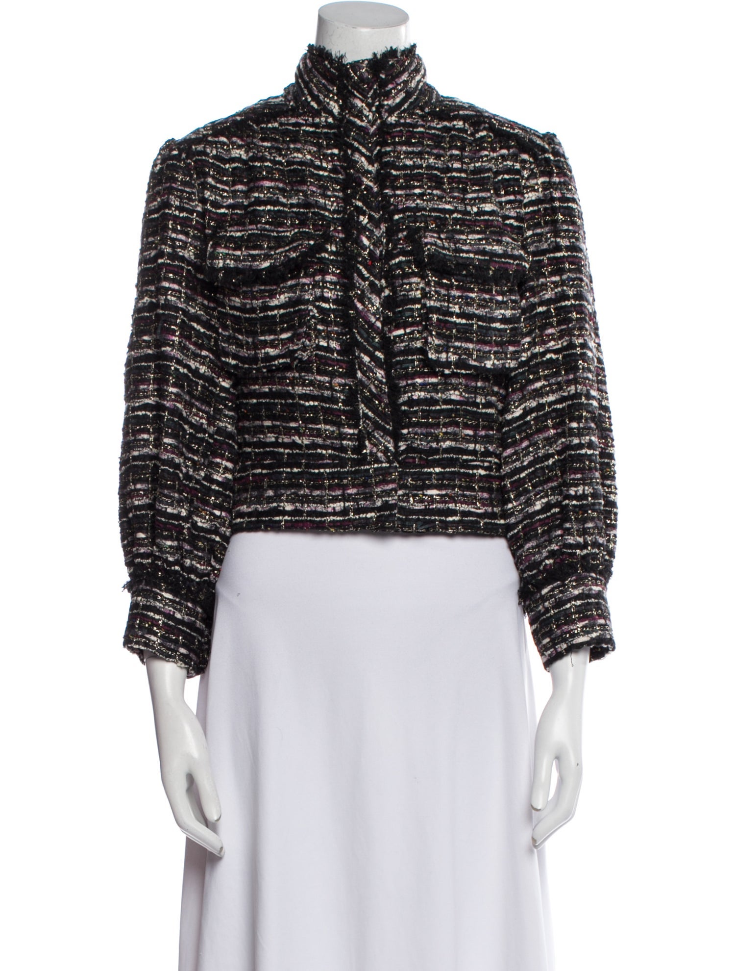 Christy Lynn Tweed Pattern Evening Jacket