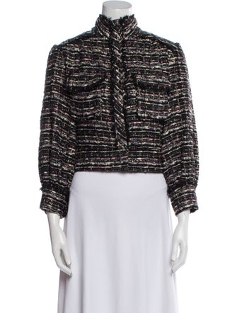 Christy Lynn Tweed Pattern Evening Jacket