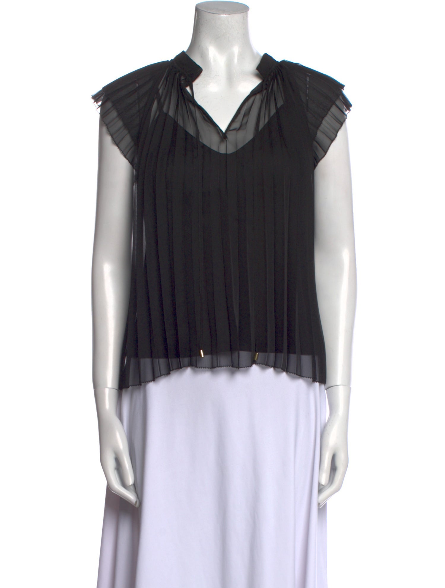 Christy Lynn V-Neck Short Sleeve Blouse