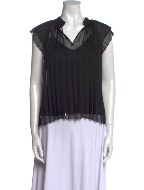 Christy Lynn V-Neck Short Sleeve Blouse