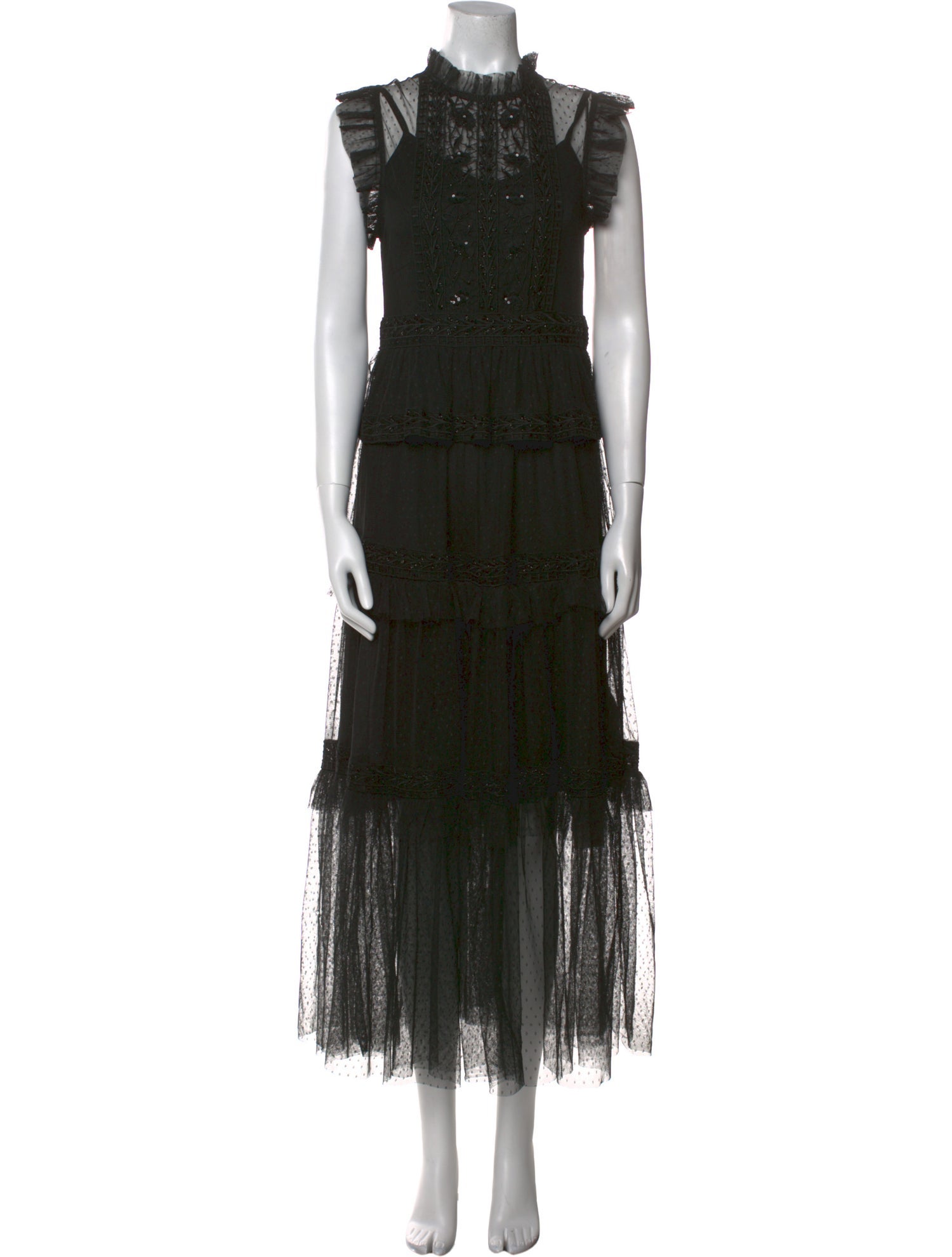 Christy Lynn Mock Neck Long Dress