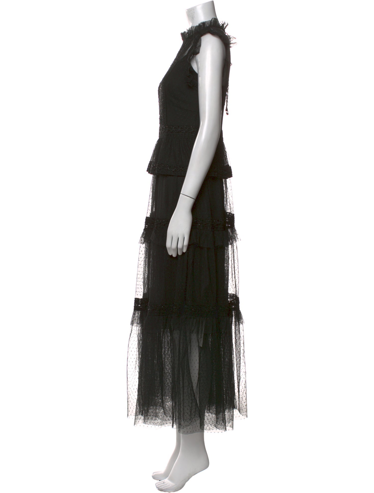 Christy Lynn Mock Neck Long Dress