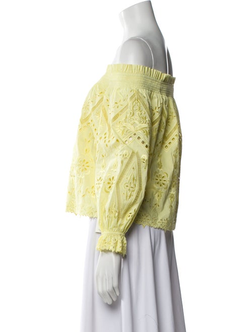 Christy Lynn Printed Off-The-Shoulder Blouse