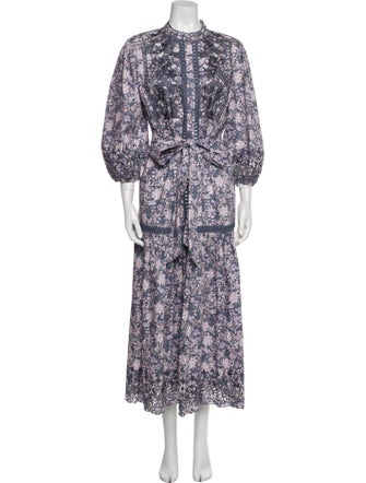 Christy Lynn Floral Print Midi Length Dress