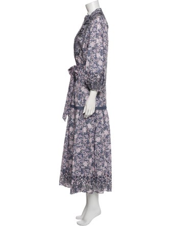 Christy Lynn Floral Print Midi Length Dress