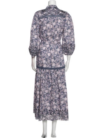 Christy Lynn Floral Print Midi Length Dress