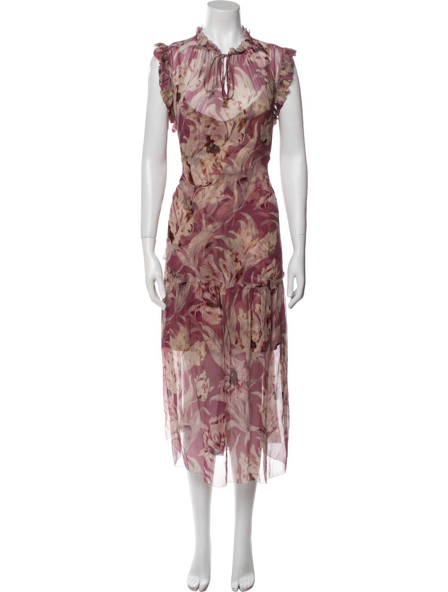 Christy Lynn Floral Print Long Dress