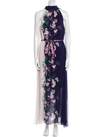 Christy Lynn Silk Long Dress