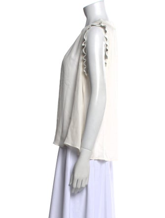 Christy Lynn Silk Crew Neck Blouse