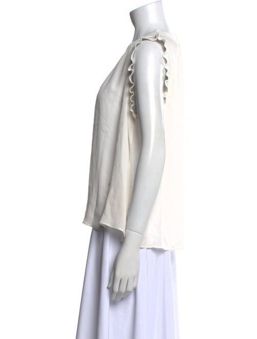 Christy Lynn Silk Crew Neck Blouse