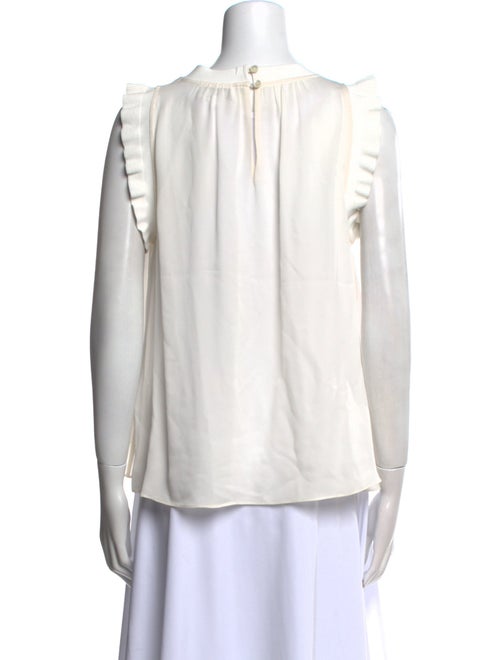 Christy Lynn Silk Crew Neck Blouse