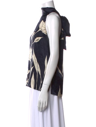 Christy Lynn Silk Floral Print Blouse