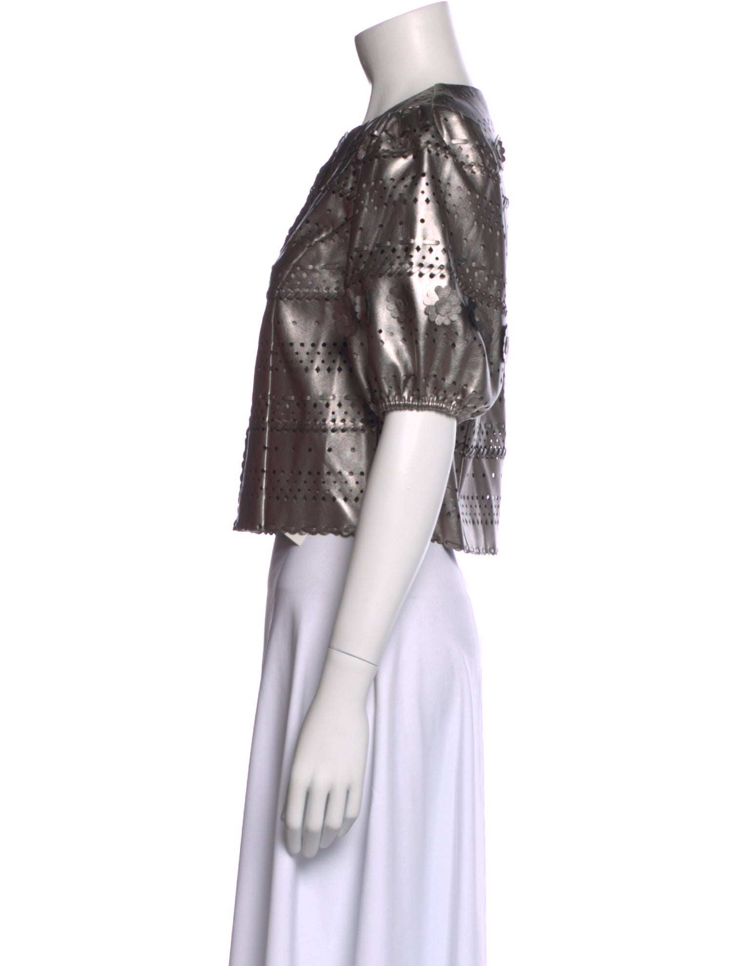 Christy Lynn Crew Neck Short Sleeve Crop Top w/ Tags