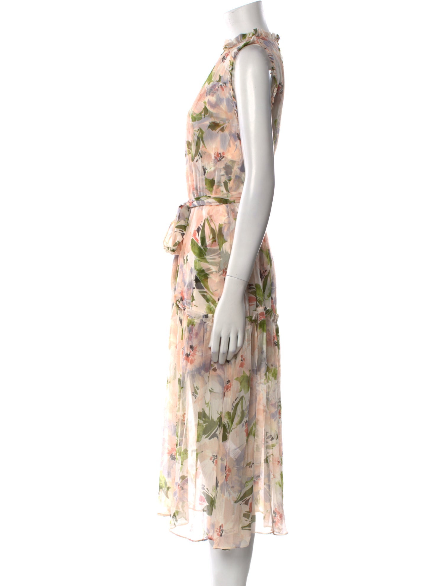 Christy Lynn Silk Midi Length Dress