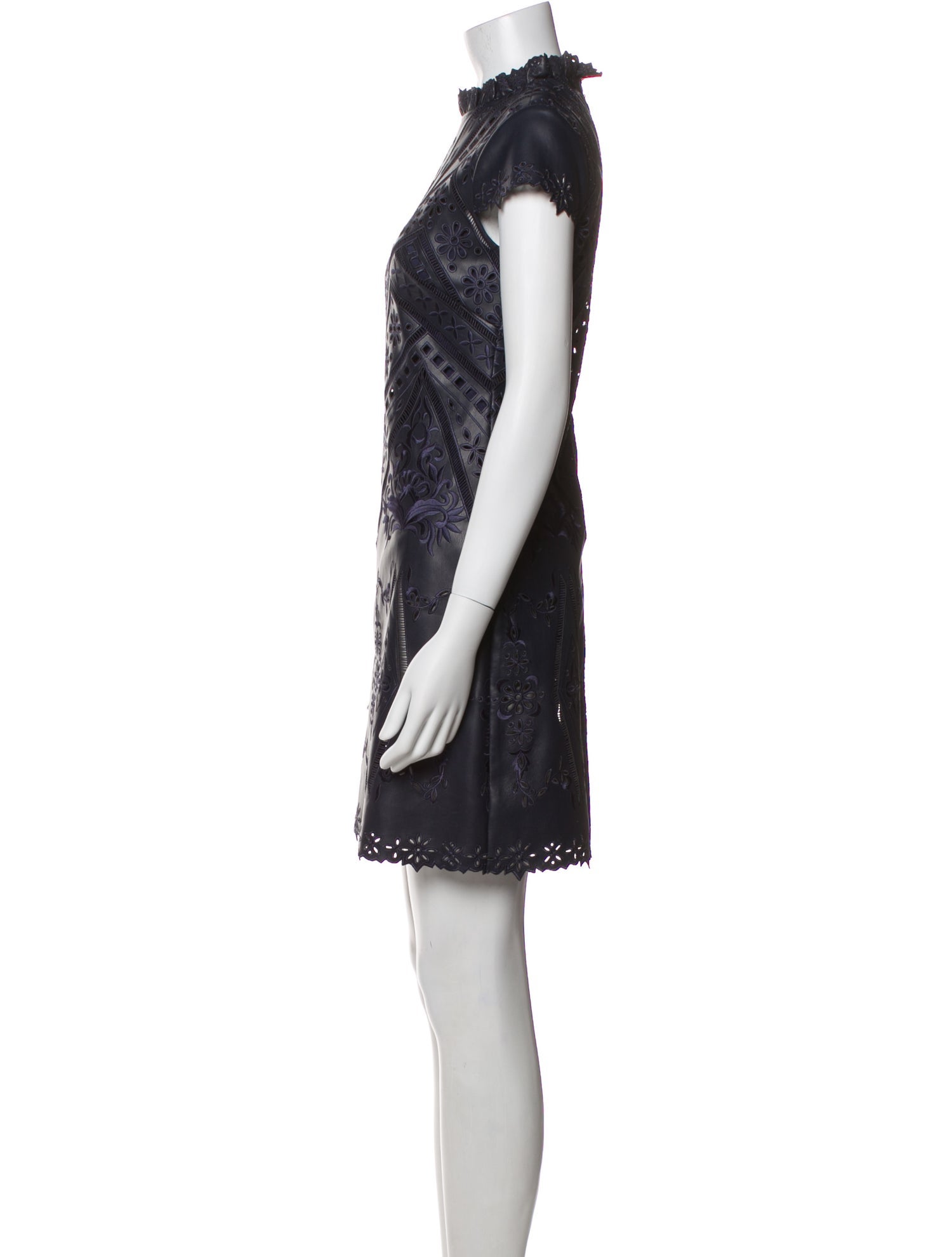 Christy Lynn Lace Pattern Mini Dress