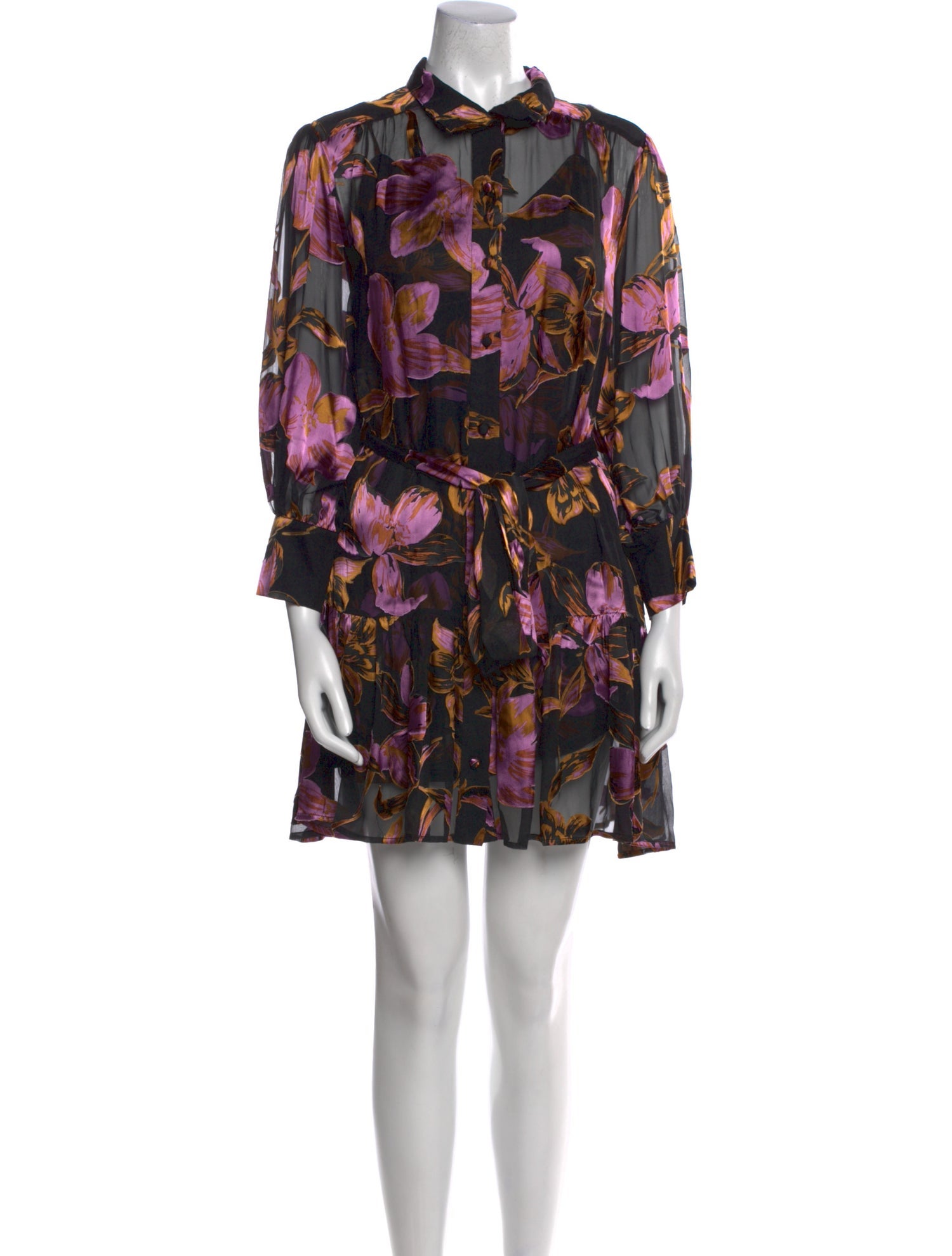 Christy Lynn Floral Print Knee-Length Dress
