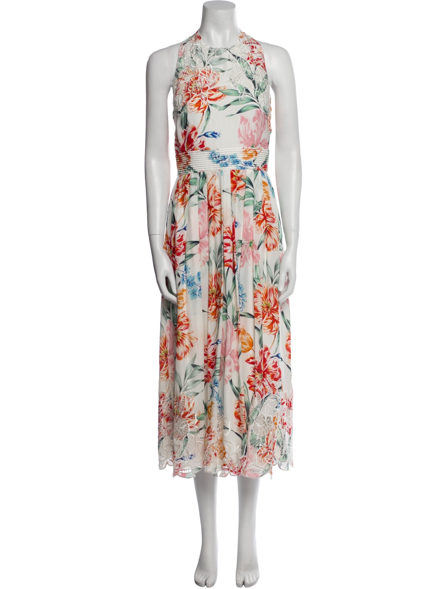 Christy Lynn Silk Midi Length Dress w/ Tags