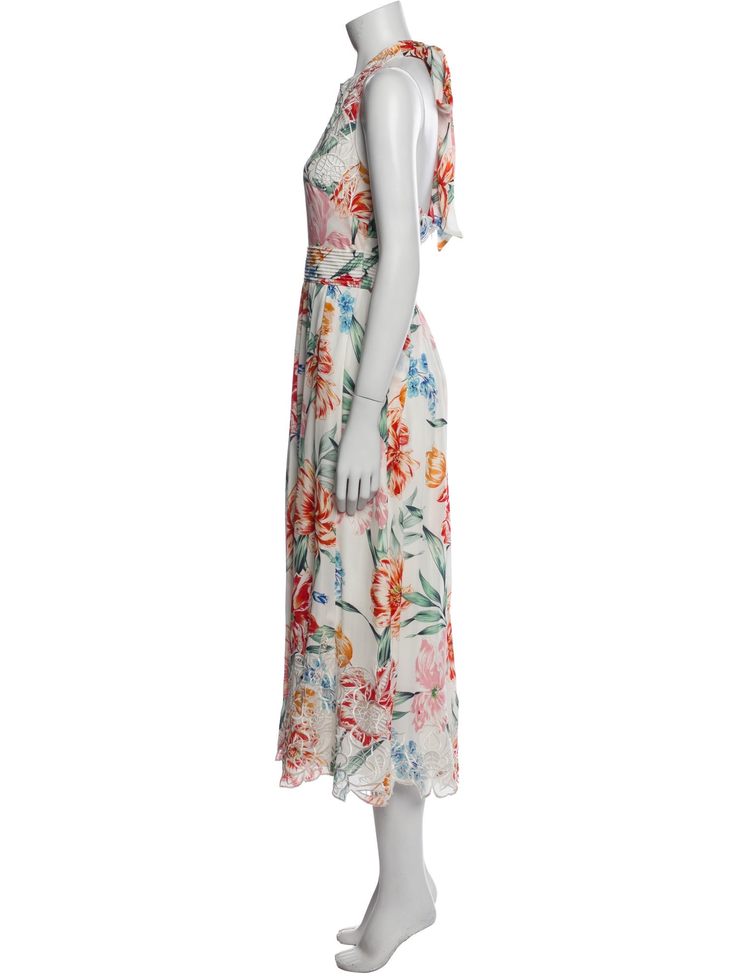 Christy Lynn Silk Midi Length Dress w/ Tags