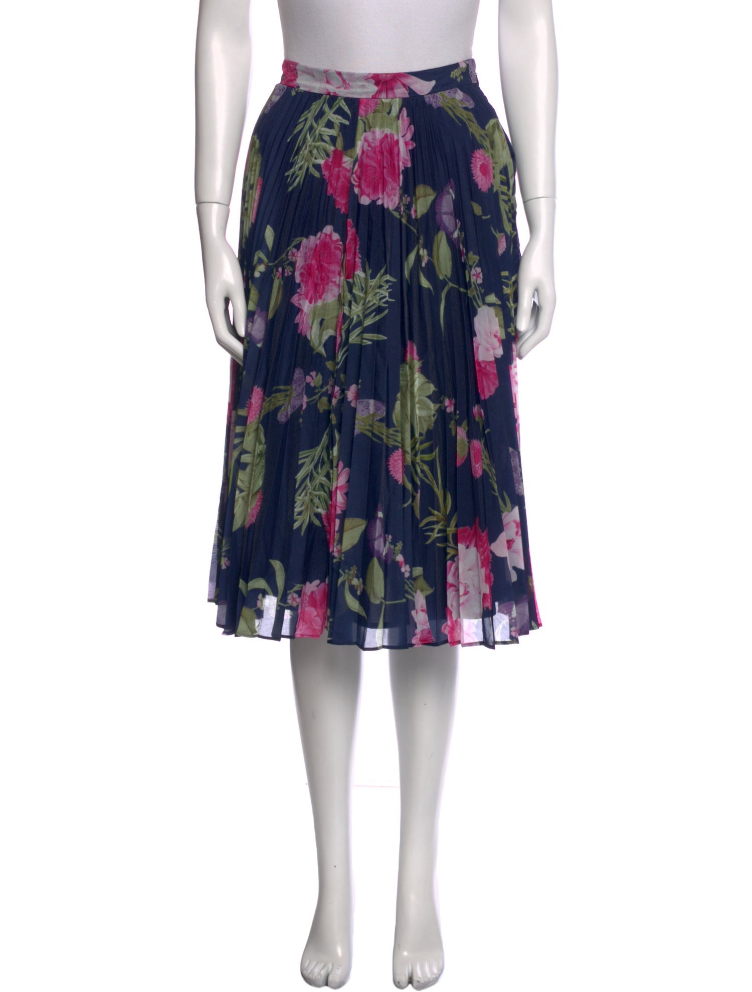 Christy Lynn Floral Print Midi Length Skirt w/ Tags