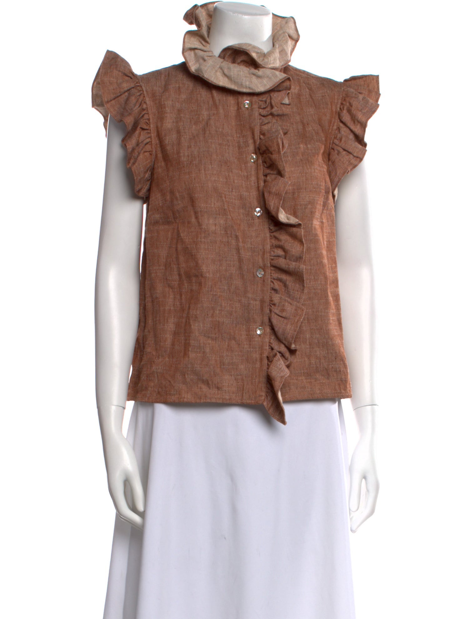 Christy Lynn Cowl Neck Short Sleeve Blouse