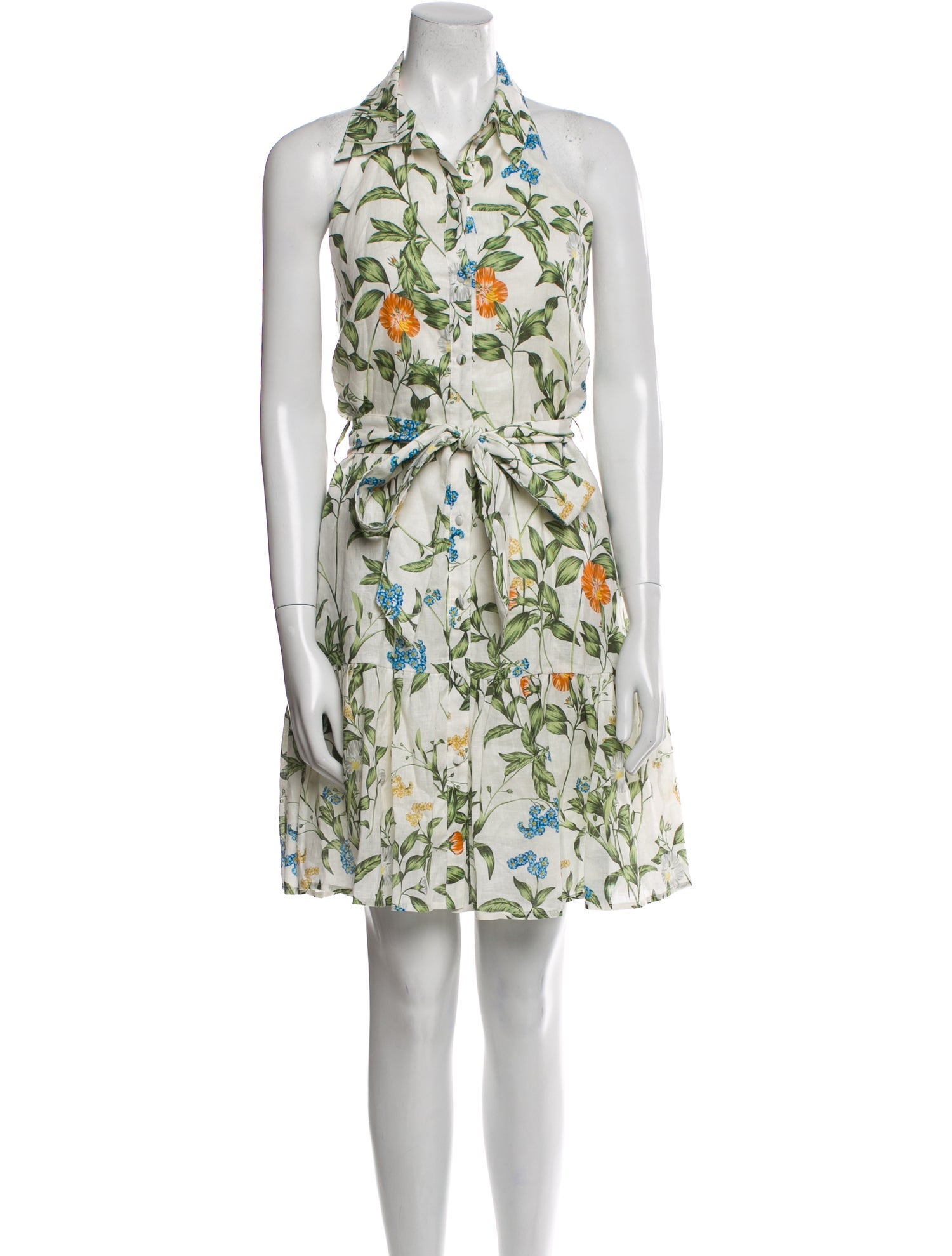 Christy Lynn Linen Knee-Length Dress