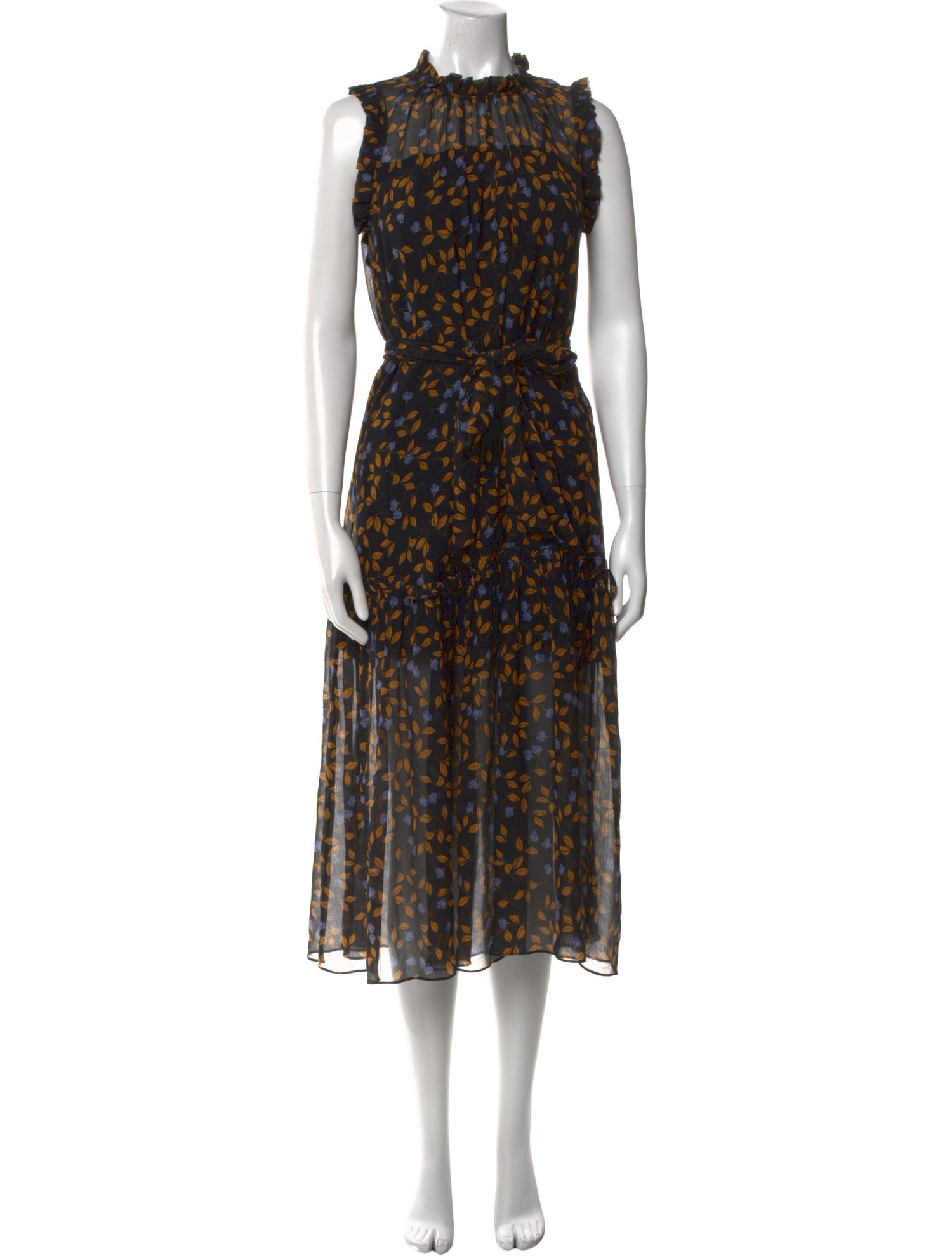 Christy Lynn Floral Print Midi Length Dress