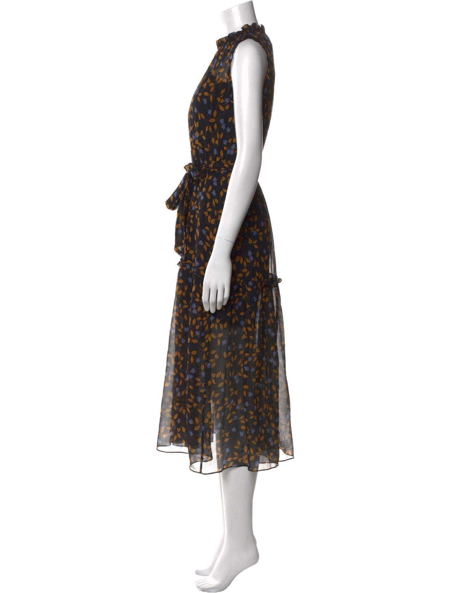 Christy Lynn Floral Print Midi Length Dress