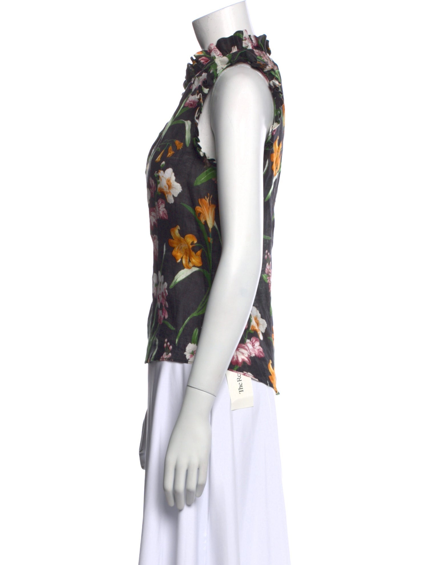 Christy Lynn Linen Floral Print Blouse