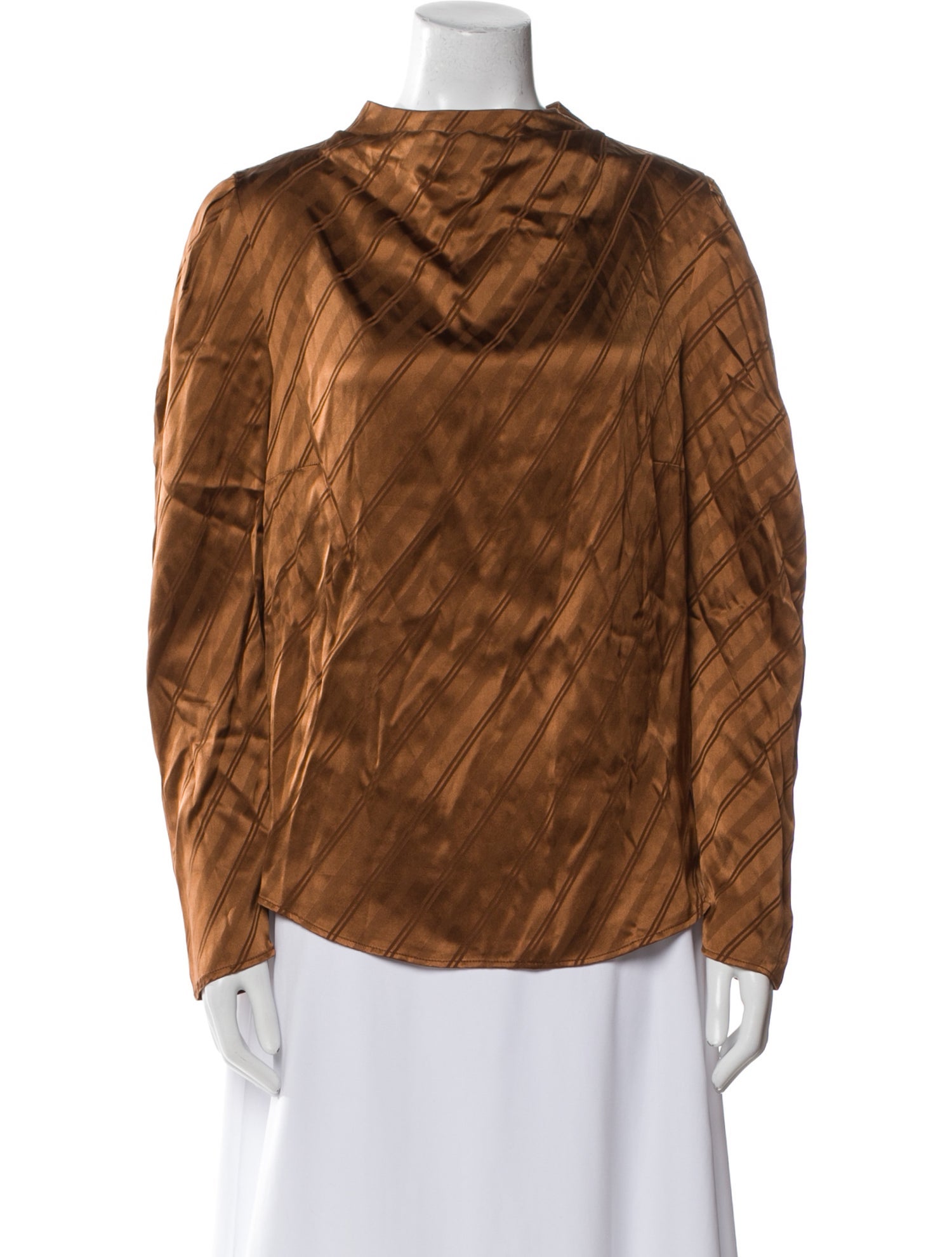 Christy Lynn Silk Cowl Neck Blouse