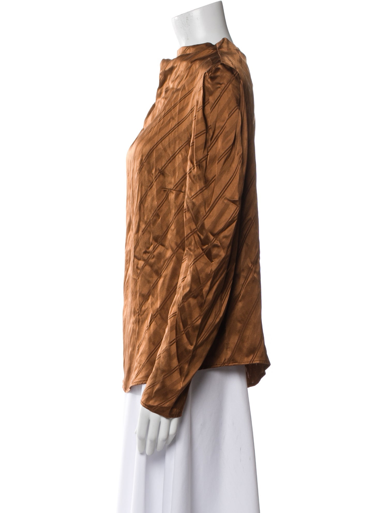 Christy Lynn Silk Cowl Neck Blouse