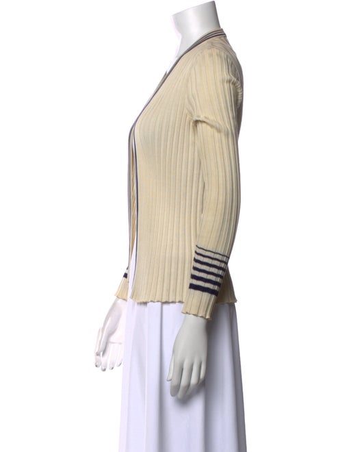 Crissa Linea Italiana Striped Open Front Sweater
