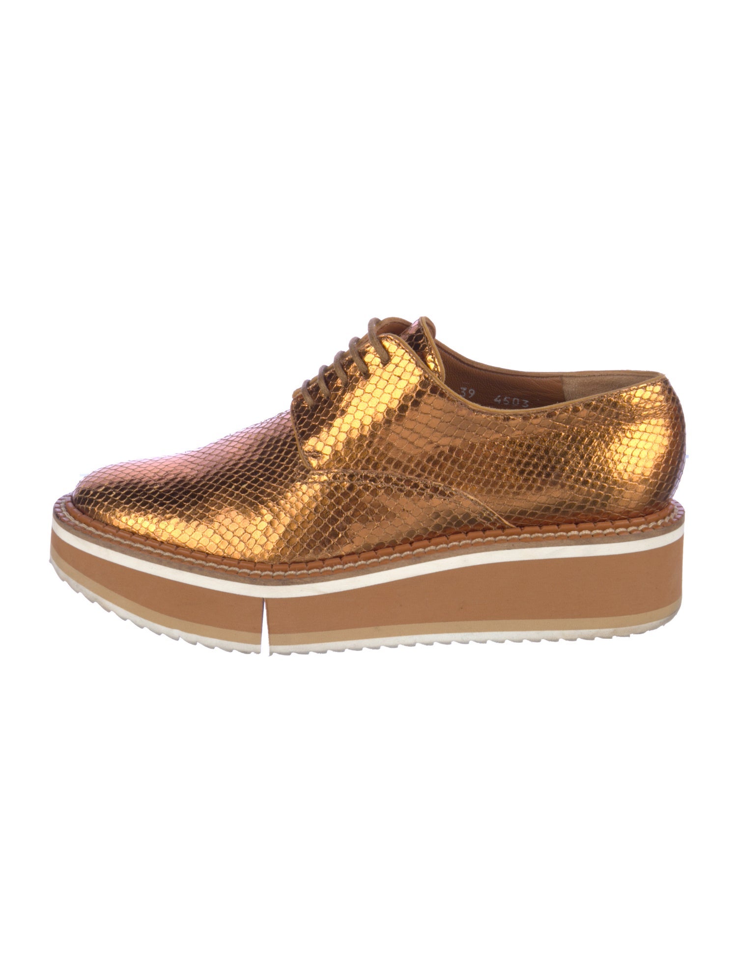 Clergerie x Chufy Leather Wedge Sneakers