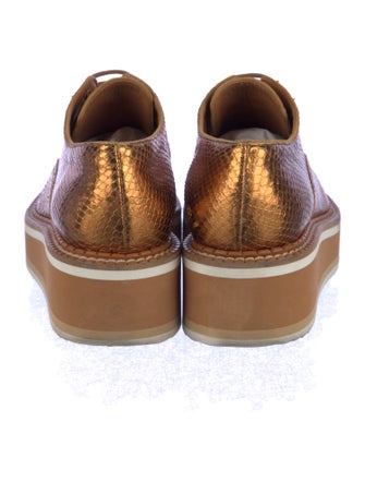 Clergerie x Chufy Leather Wedge Sneakers