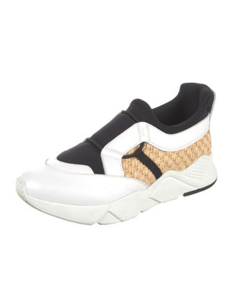 Clergerie x Chufy Leather Colorblock Pattern Sock Sneakers