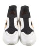 Clergerie x Chufy Leather Colorblock Pattern Sock Sneakers