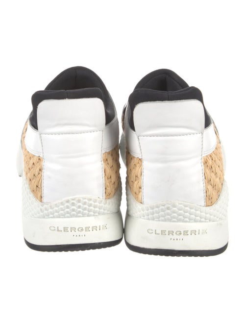 Clergerie x Chufy Leather Colorblock Pattern Sock Sneakers