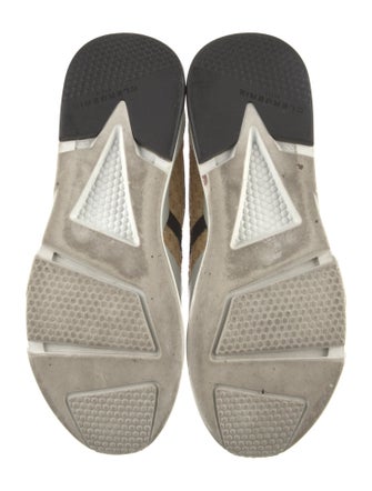 Clergerie x Chufy Leather Colorblock Pattern Sock Sneakers