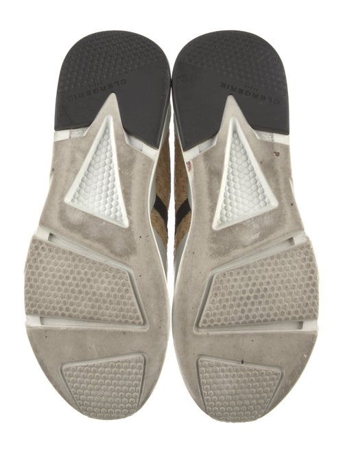 Clergerie x Chufy Leather Colorblock Pattern Sock Sneakers