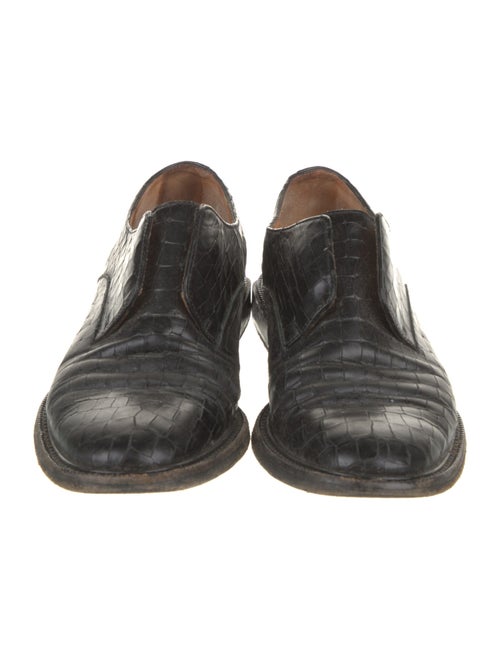 Clergerie x Chufy Leather Animal Print Oxfords