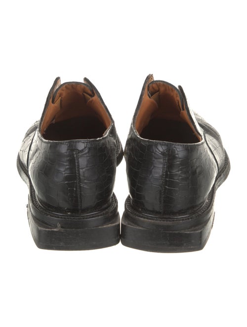 Clergerie x Chufy Leather Animal Print Oxfords