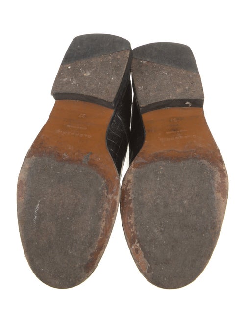 Clergerie x Chufy Leather Animal Print Oxfords