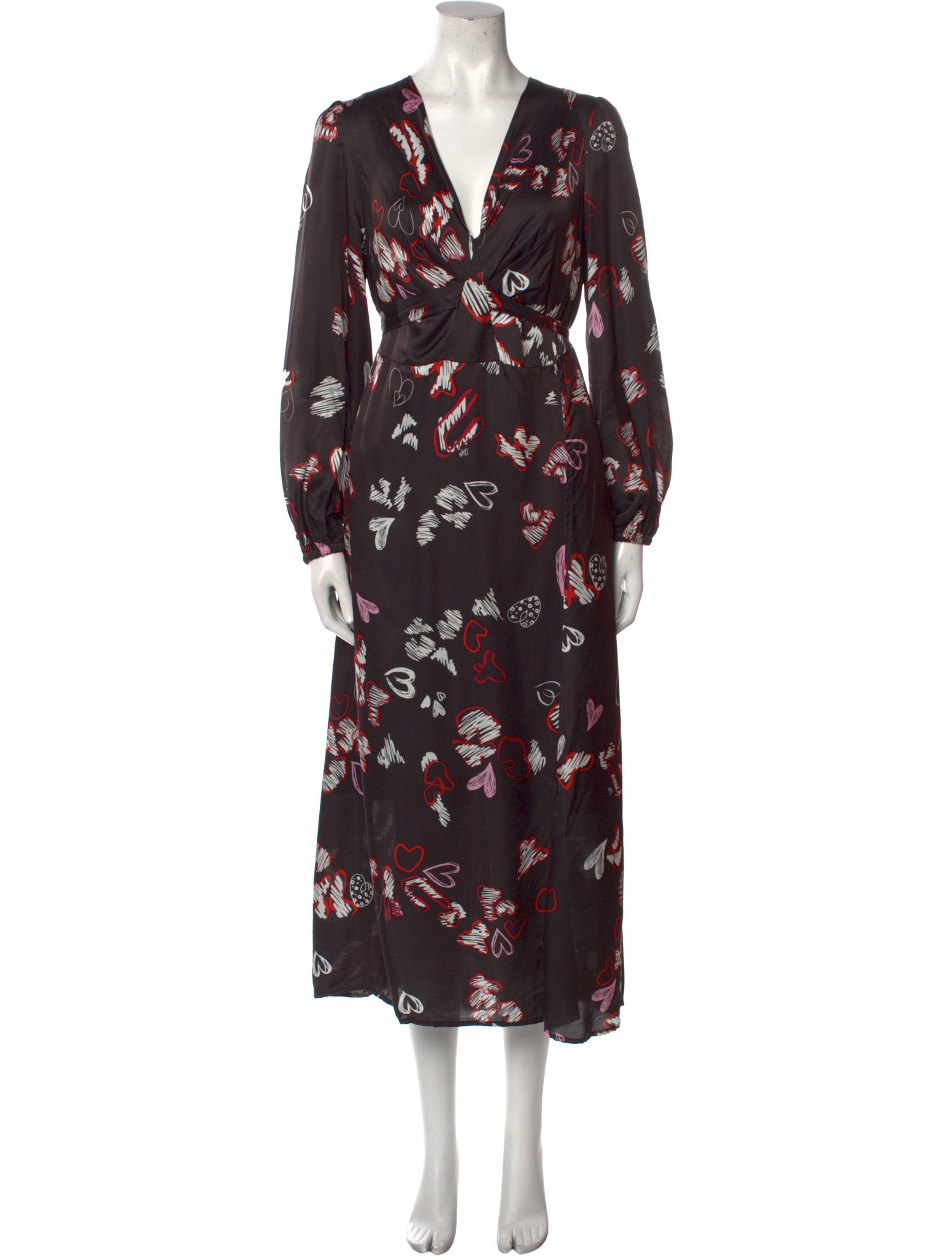 Clips More Floral Print Long Dress w/ Tags