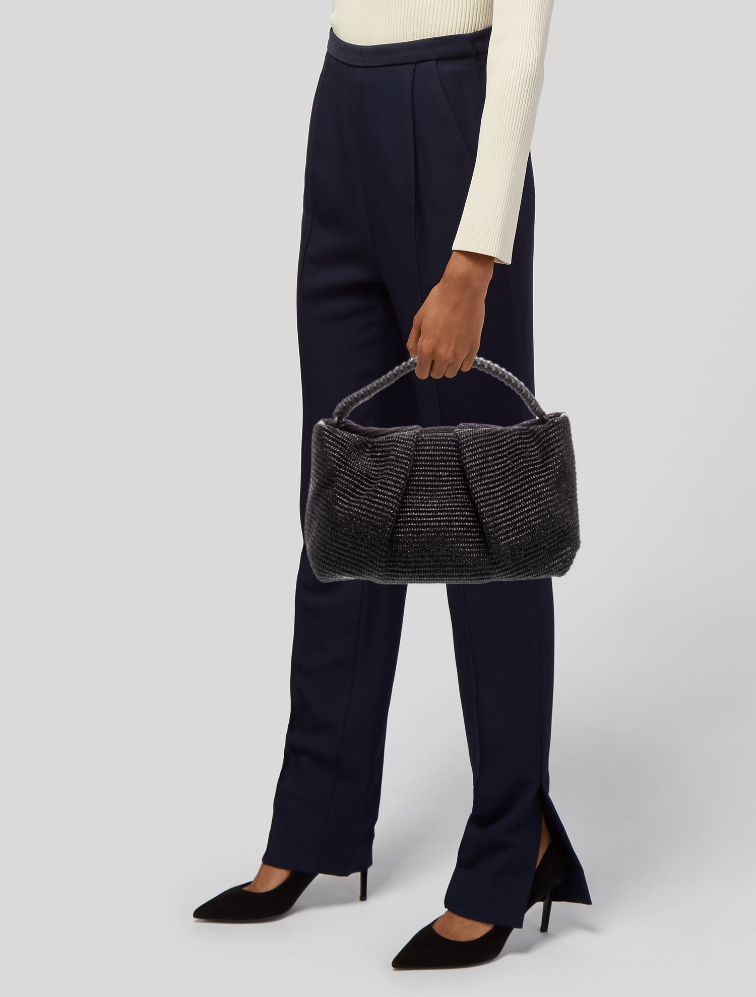 Callista Raffia Top Handle Bag