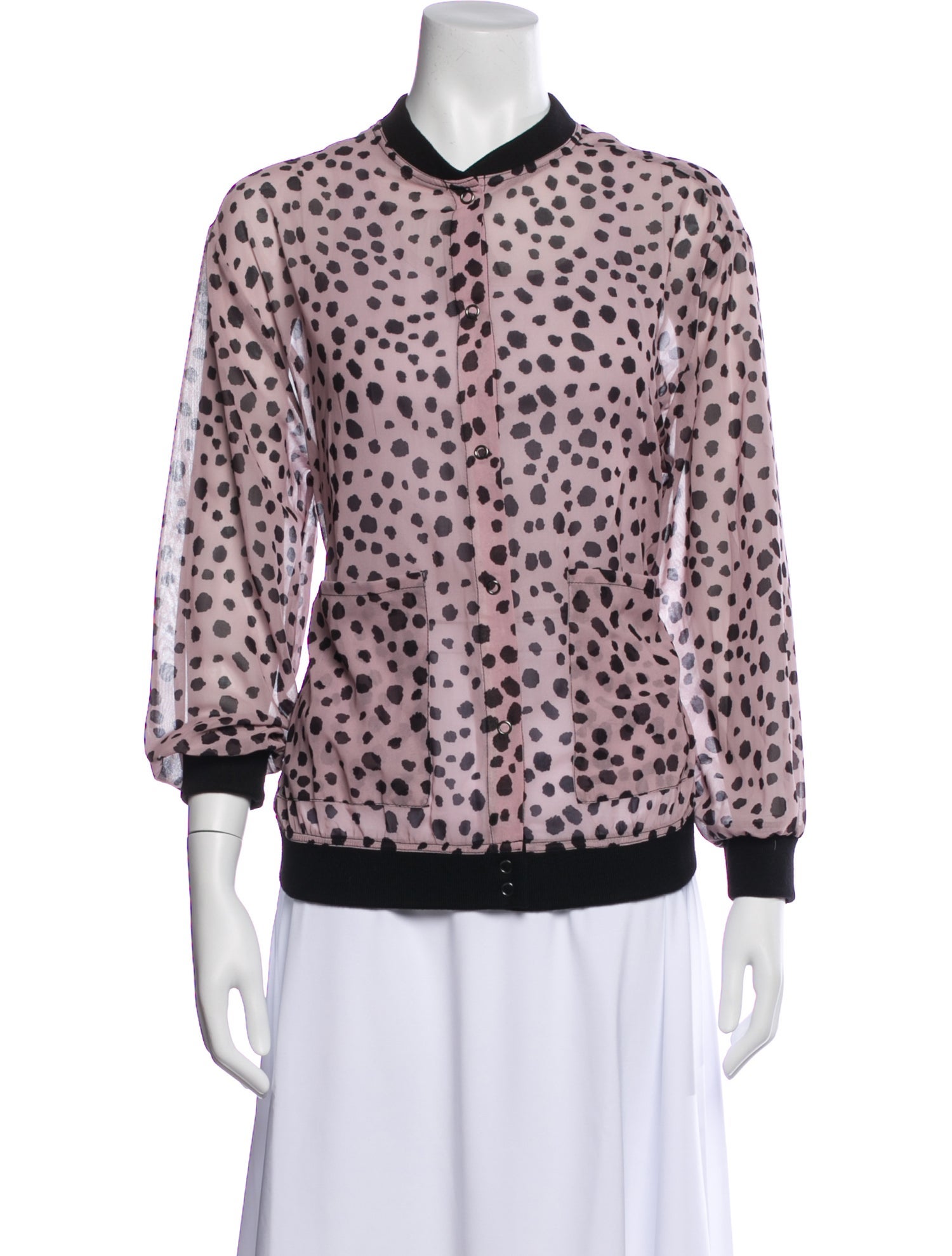 Callista Animal Print Long Sleeve Top