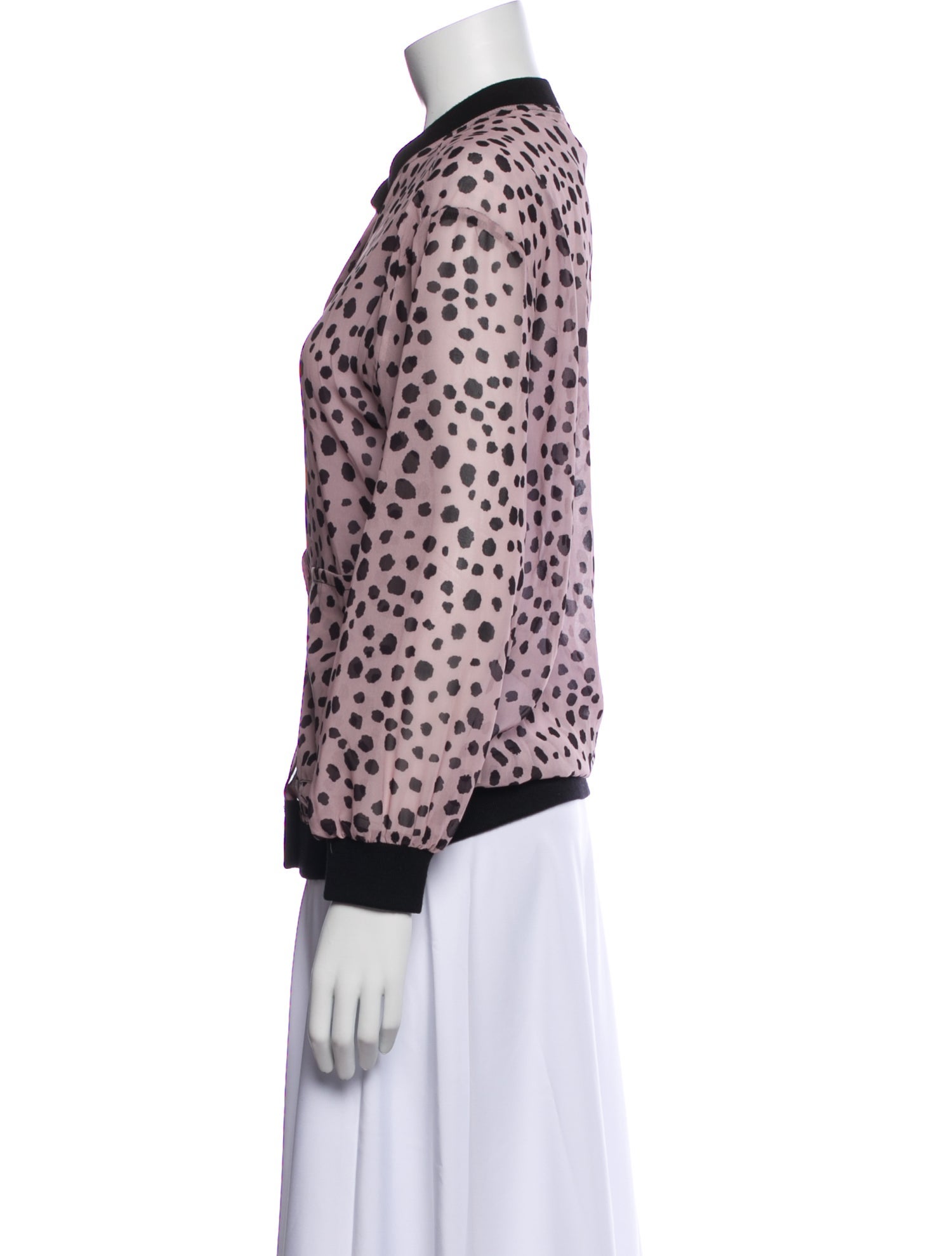 Callista Animal Print Long Sleeve Top