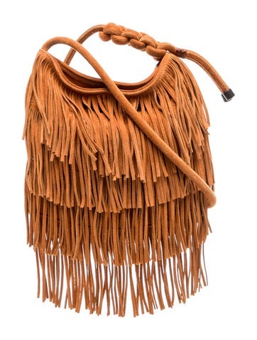 Pre-owned Callista Suede Bucket Bag In Brown