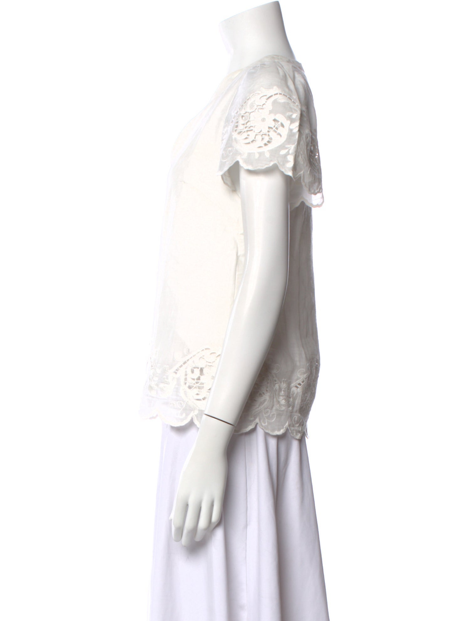 Collette V-Neck Short Sleeve Blouse