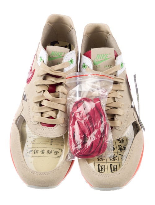 CLOT x Nike Suede Printed Athletic Sneakers