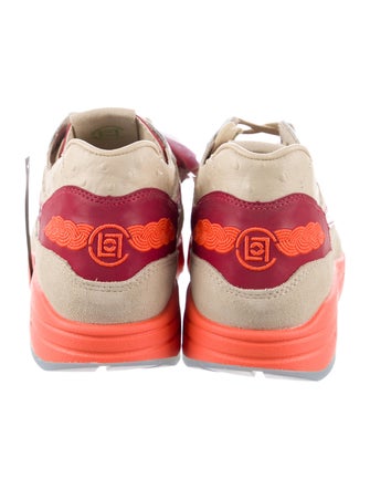 CLOT x Nike Suede Printed Athletic Sneakers